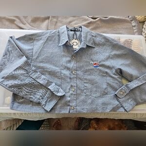 Rivka Pepsi Cropped Button Down